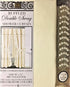 Mosaic Double Swag Fabric Shower Curtain with Ring Hooks, 2 Tie Backs - 70 x 72 in.